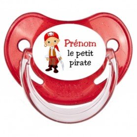 Tétine personnalisée "Prénom Petit Pirate"