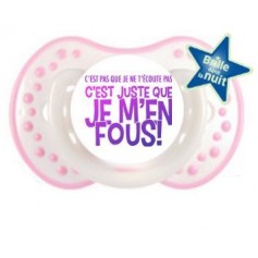 Tétine personnalisée C'est pas que je t’écoute pas