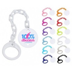 Attache tétine personnalisée 100% douceur