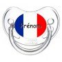 Tétine personnalisée drapeau France et prénom