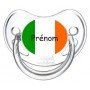 Tétine personnalisée drapeau Ireland et prénom