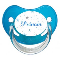 Tétine personnalisée etoile garçon et prénom