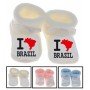 Chaussons bébé I love Brazil