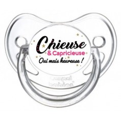 Tétine bébé chieuse et capricieuse mais heureuse!