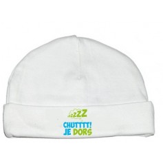 Bonnet bébé Chut je dors