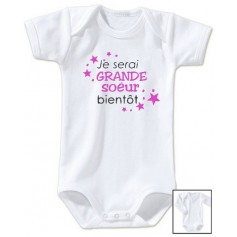 Body bébé Je serai bientôt grande soeur