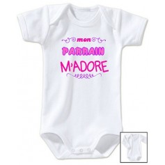 Body bébé Mon parrain m'adore
