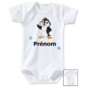 Body personnalisé pingouin prénom