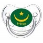 Tétine personnalisée drapeau Mauritanie et prénom