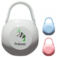 Boîte à tétine personnalisée Panda Prénom 