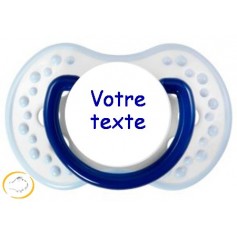 Tétine personnalisée matelot bleu et blanc