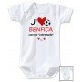 Body bébé personnalisé foot J'aime Benfica