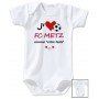 Body bébé personnalisé foot J'aime FC Metz