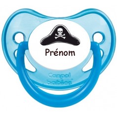 Tétine personnalisée pirate prénom 