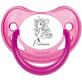 Tétine personnalisée licorne fee prénom 