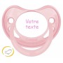 Tétine bébé physiologique pastel rose