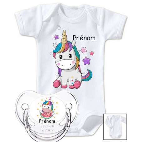 Chausson pour bébé personnalisé hibou rigolo + prénom