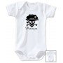 Body bébé personnalisé prénom pirate