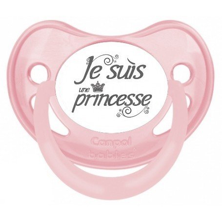 Tétine bébé originale "Je suis une princesse"