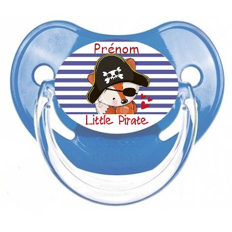 Tétine de bébé little pirate personnalisée