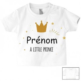 Tee-shirt de bébé little prince personnalisé