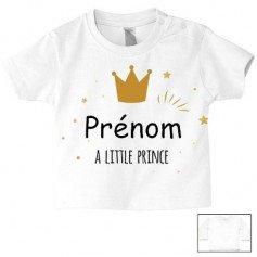 Tee-shirt de bébé little prince personnalisé
