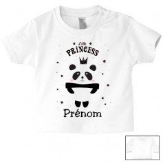 Tee-shirt de bébé panda personnalisé
