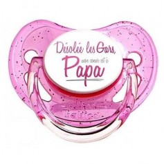 Tétine de bébé humour désolé les gars mon cœur est à papa