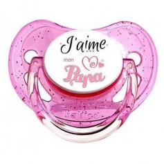 Tétine bébé j'aime mon papa