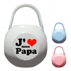 Boite à tétine j’aime mon papa gras