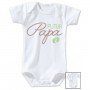 Body de bébé futur papa vert