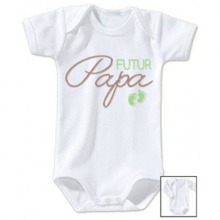 Body de b b futur papa vert