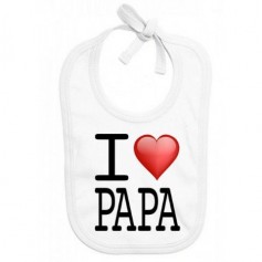 Bavoir de bébé i love papa