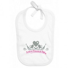 Bavoir de bébé je suis la princesse de papa