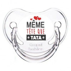 Tétine de bébé même tête que tata