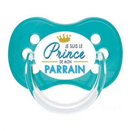 Tétine de bébé je suis le prince de mon parrain