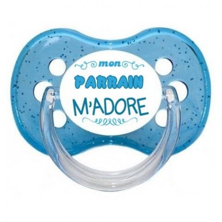 Tétine de bébé mon parrain m’adore infini garçon