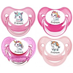 tétine de bébé licorne personnalisée