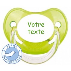 Tétine de bébé personnalisée vert Penguin physiologique