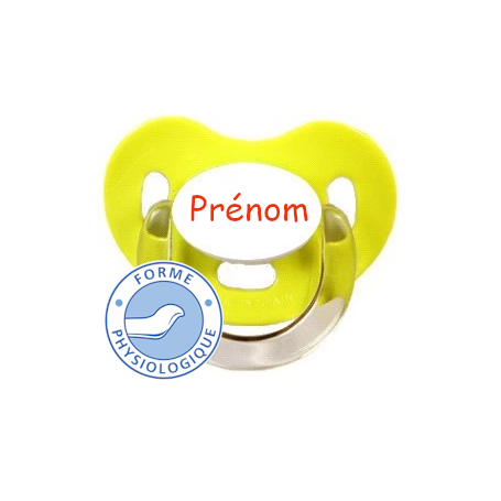 Tétine personnalisée charme vert