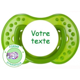 Tétine personnalisée spark verte