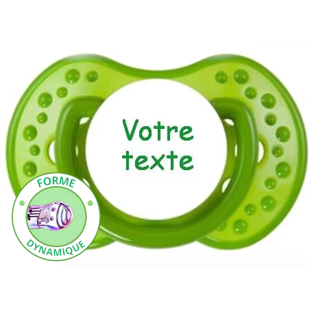Tétine personnalisée spark verte