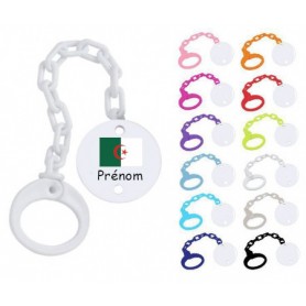Attache tétine personnalisée Algérie prénom