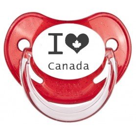 Tétine bébé "I love Canada"