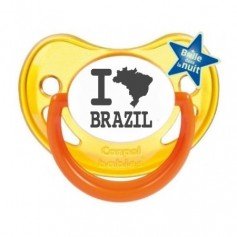 Tétine bébé originale "I love Brazil"