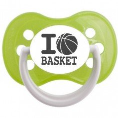 Tétine bébé originale "I love basket"